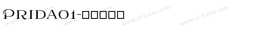 Prida01字体转换