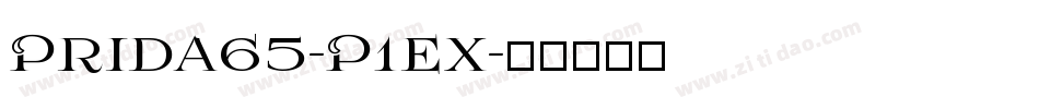 Prida65-P1ex字体转换