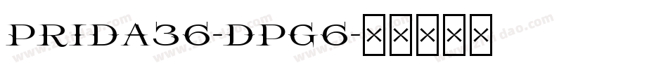 Prida36-dpG6字体转换
