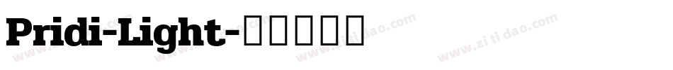 Pridi-Light字体转换