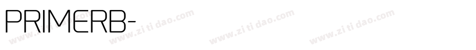 PRIMERB字体转换