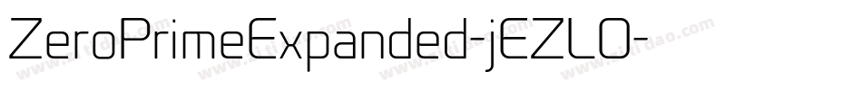 ZeroPrimeExpanded-jEZLO字体转换