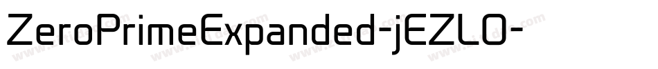 ZeroPrimeExpanded-jEZLO字体转换