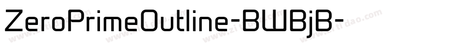 ZeroPrimeOutline-BWBjB字体转换