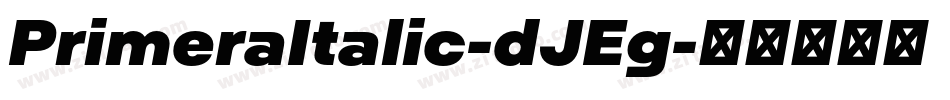 PrimeraItalic-dJEg字体转换
