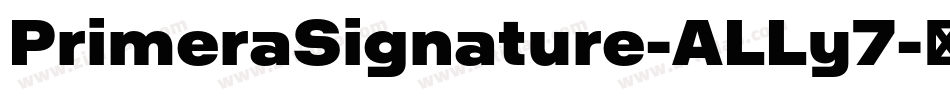 PrimeraSignature-ALLy7字体转换