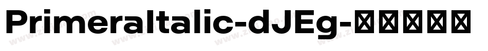 PrimeraItalic-dJEg字体转换