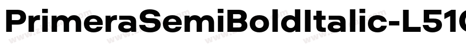 PrimeraSemiBoldItalic-L51G字体转换 PrimeraSemiBoldItalic-L51G字体转换