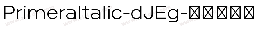 PrimeraItalic-dJEg字体转换