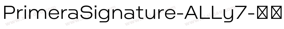 PrimeraSignature-ALLy7字体转换