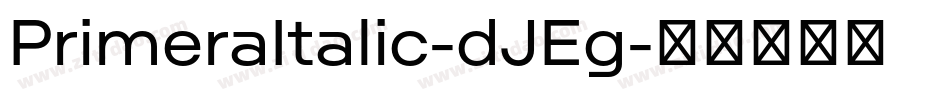 PrimeraItalic-dJEg字体转换