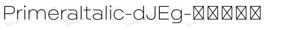 PrimeraItalic-dJEg字体转换