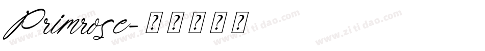 Primrose字体转换
