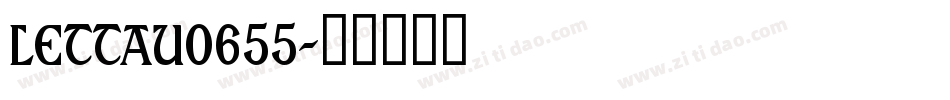 Lettau0655字体转换