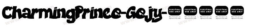 CharmingPrince-Gejy字体转换