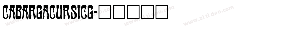 CabargaCursICG字体转换