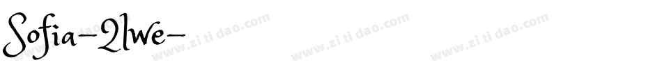 Sofia-2lwe字体转换