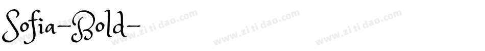 Sofia-Bold字体转换