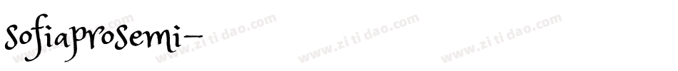 sofiaprosemi字体转换