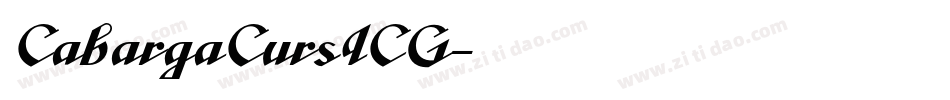 CabargaCursICG字体转换