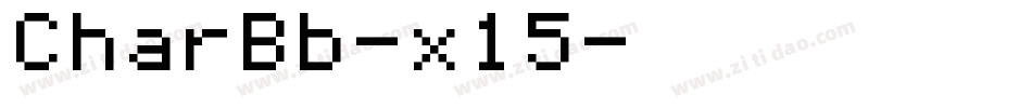 CharBb-x15字体转换