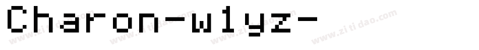 Charon-w1yz字体转换