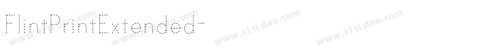 FlintPrintExtended字体转换