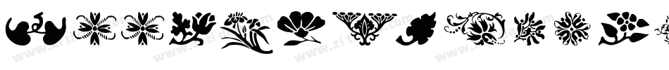 WoodtypeOrnaments-One字体转换