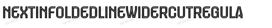 NextInFoldedLineWiderCutRegular-1V6e字体转换