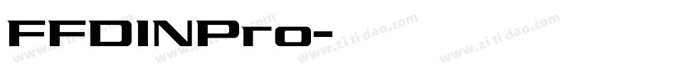 FFDINPro字体转换