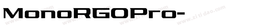MonoRGOPro字体转换