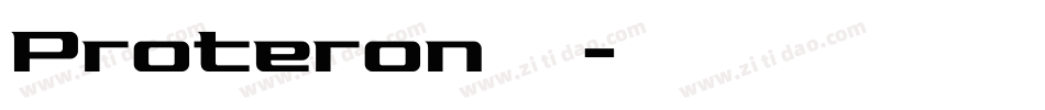 Proteron生成器字体转换
