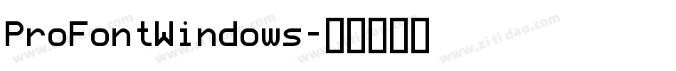 ProFontWindows字体转换