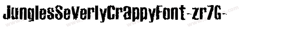 JunglesSeverlyCrappyFont-zr7G字体转换