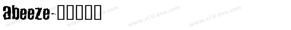 abeeze字体转换