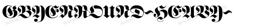 GBYENROUND-HEAVY字体转换