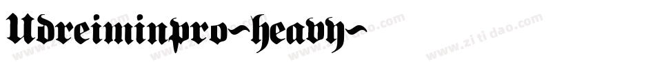 Udreiminpro-heavy字体转换