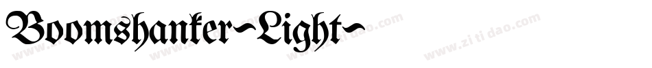 Boomshanker-Light字体转换