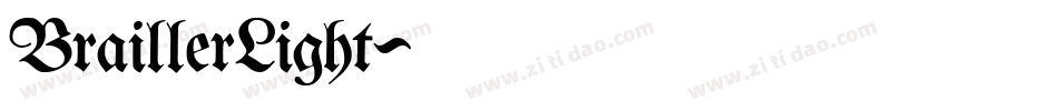 BraillerLight字体转换