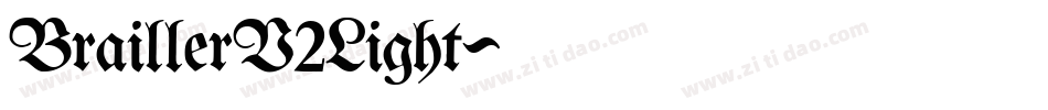 BraillerV2Light字体转换