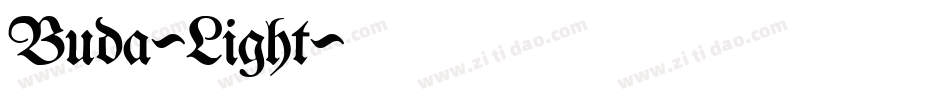 Buda-Light字体转换