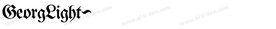 GeorgLight字体转换
