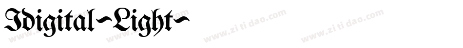 Idigital-Light字体转换
