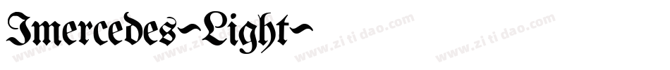 Imercedes-Light字体转换
