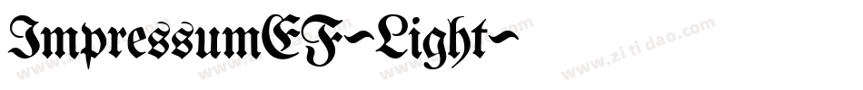 ImpressumEF-Light字体转换