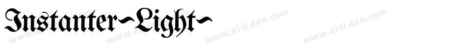 Instanter-Light字体转换