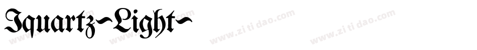 Iquartz-Light字体转换
