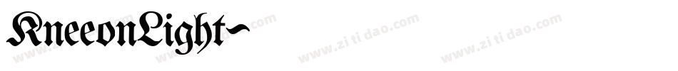 KneeonLight字体转换 KneeonLight字体转换