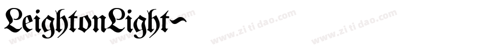 LeightonLight字体转换