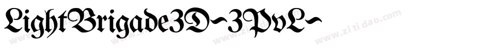 LightBrigade3D-3PvL字体转换